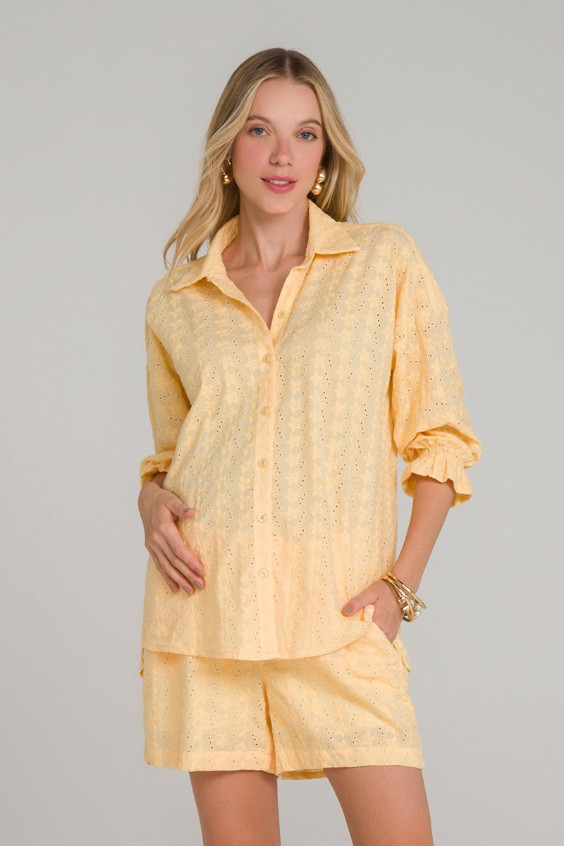 emi　レディース　GB S Camisa Fresh Laise Giallo - Emma Fiorezi