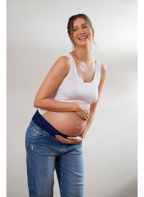 Calça Jeans Gestante Relaxed Emma Fiorezi