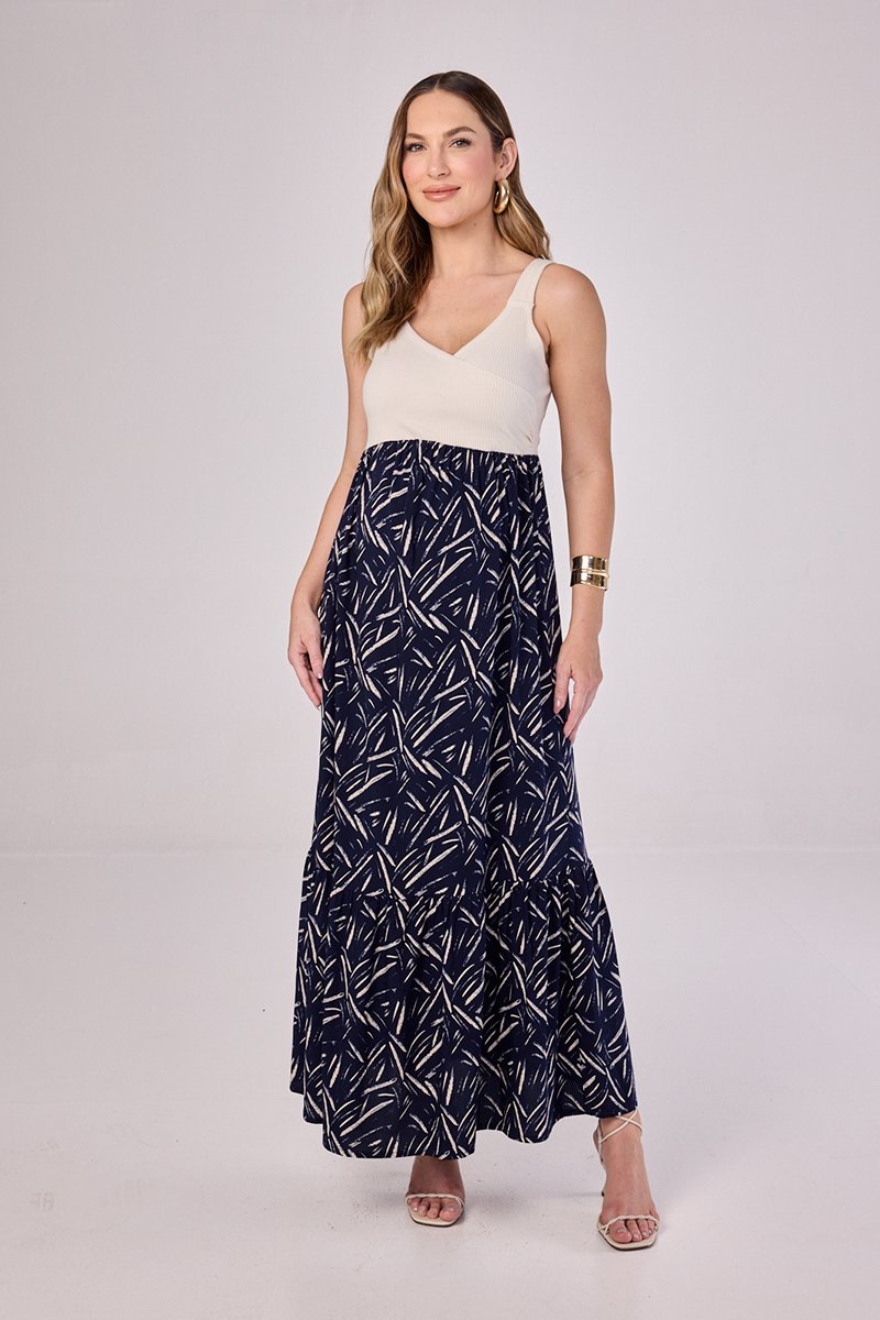 Vestido Alças Estampa Pennello Vestido Alças Estampa Pennello