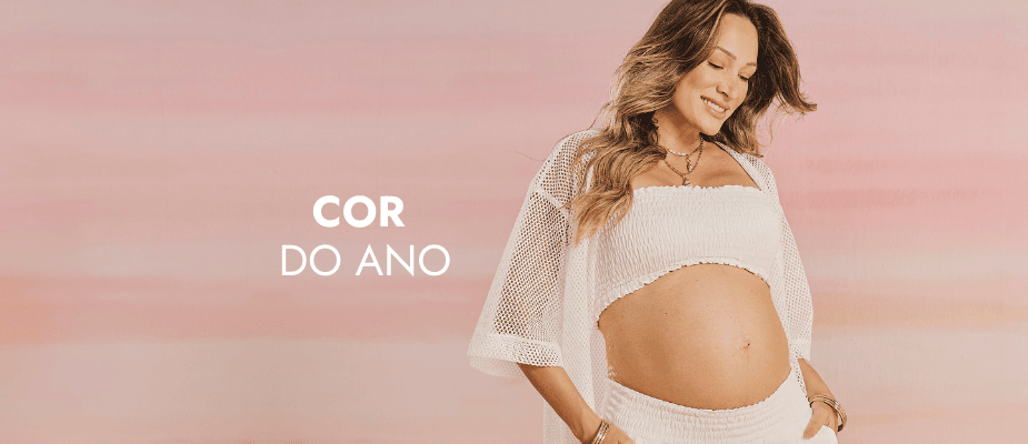 Cor do ano 2026: como usar Cloud Dancer na moda gestante Cor do ano 2026: como usar Cloud Dancer na moda gestante