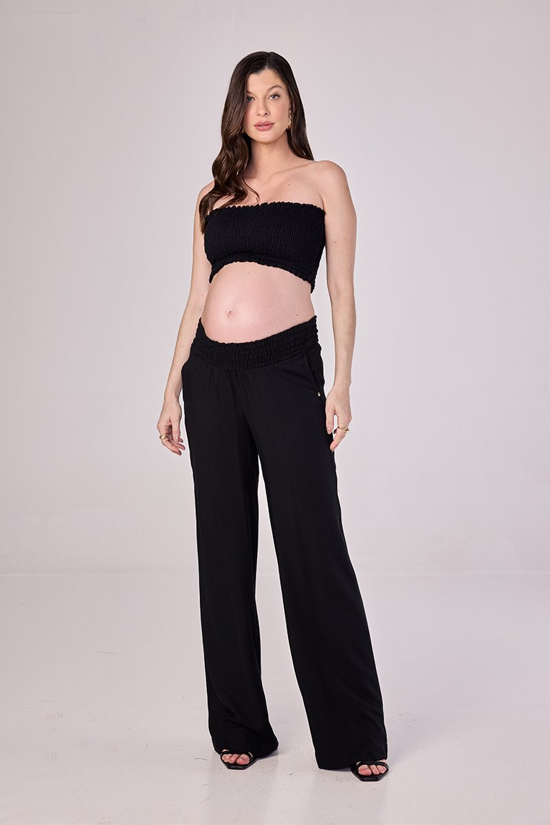 Calça Gestante Comfy Cós Lastex - Emma FIorezi